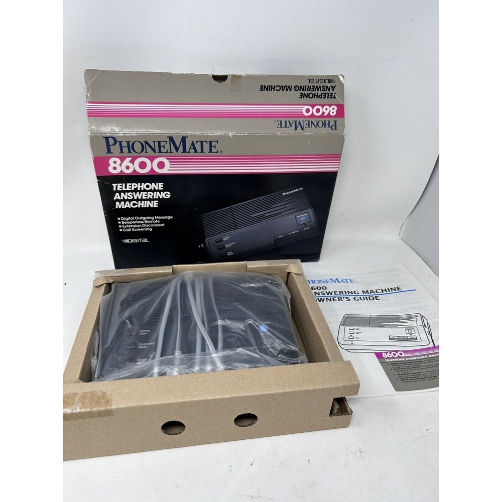 PhoneMate Answering Machine Outgoing‎ Messages Remote 8600 NIB NOS